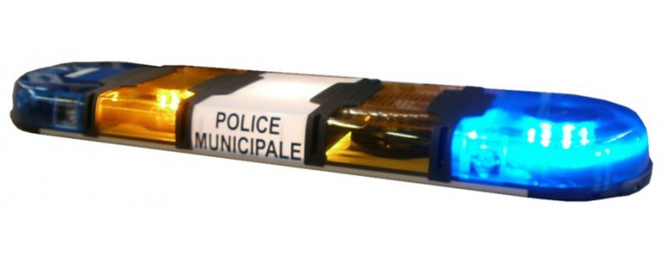 RAMPE POLICE MUNICIPALE LEDS ORANGE ET BLEU - Les rampes lumineuses ( gyrophares
